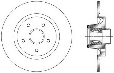 OPEN PARTS bda250930 -  Тормозной диск
